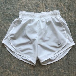 Nike All White Athletic Shorts
